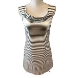 Cooper & Ella Nautical Square Neck Striped Dress M